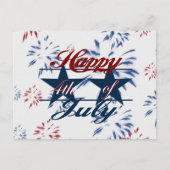 Vrolijk op 4 juli briefkaart (Voorkant)