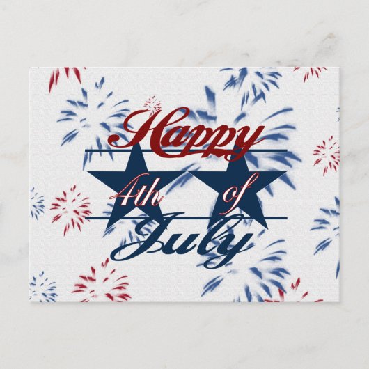 Vrolijk op 4 juli briefkaart (Voorkant)