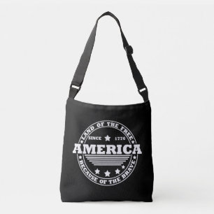 Vrolijk op 4 juli crossbody tas
