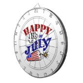 Vrolijk op 4 juli dartbord (Voorkant Rechts)