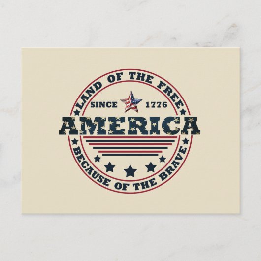 Vrolijk op 4 juli feestdagenkaart (Voorkant)