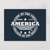 Vrolijk op 4 juli feestdagenkaart (Voorkant)