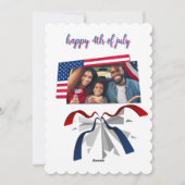 Vrolijk op 4 juli feestdagenkaart (Achterkant)