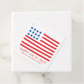 Vrolijk op 4 juli | Handtekening Amerikaanse vlag Bedankjes Labels (In situ)