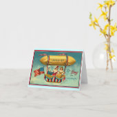 Vrolijk op 4 juli kaart (Gele Bloem)