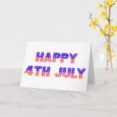 Vrolijk op 4 juli kaart (Gele Bloem)