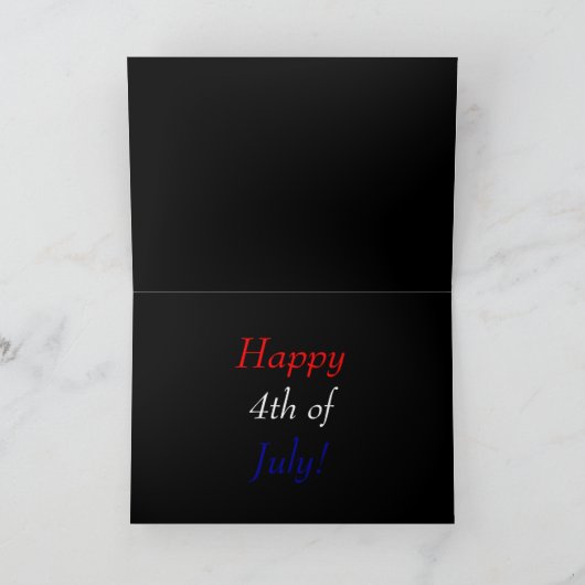 Vrolijk op 4 juli kaart (Binnen)