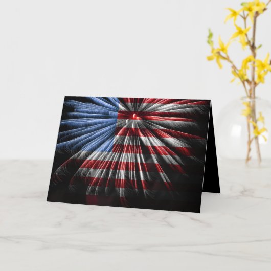 Vrolijk op 4 juli kaart (Gele Bloem)