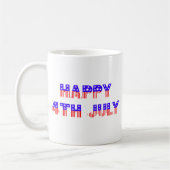 Vrolijk op 4 juli koffiemok (Links)