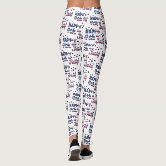 Vrolijk op 4 juli leggings (Achterkant)