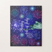 Vrolijk op 4 juli legpuzzel (Verticaal)