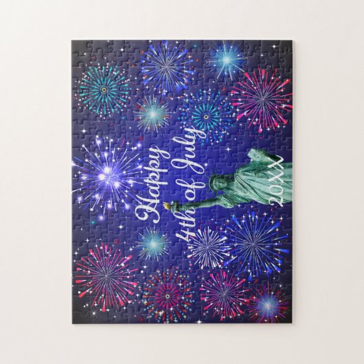 Vrolijk op 4 juli legpuzzel (Verticaal)