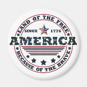 Vrolijk op 4 juli magneet (Voorkant)