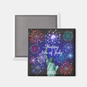 Vrolijk op 4 juli magneet (Voorkant / Achterkant)