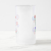 Vrolijk op 4 juli matglas bierpul (Center)