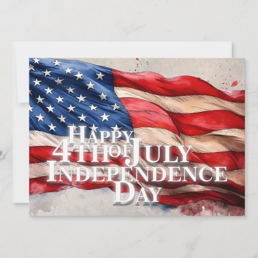 Vrolijk op 4 juli - Onafhankelijkheidsdag (Voorkant)