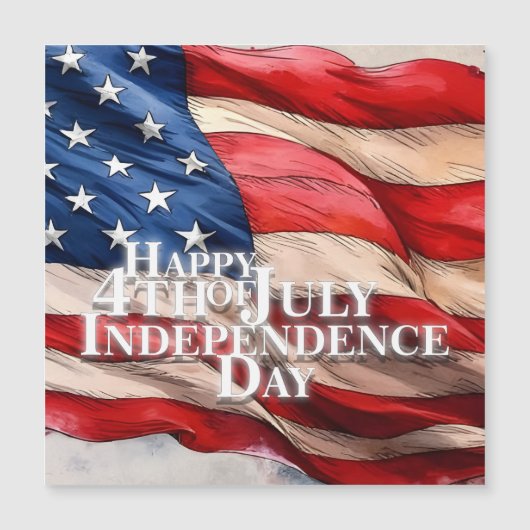 Vrolijk op 4 juli - Onafhankelijkheidsdag (Voorkant)