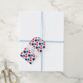Vrolijk op 4 juli/Onafhankelijkheidsdag Cadeaulabel (Met Touw)