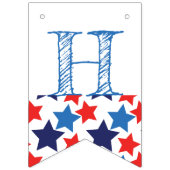 Vrolijk op 4 juli/Onafhankelijkheidsdag Vlaggetjes (Tweede vlag)