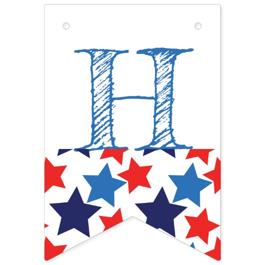 Vrolijk op 4 juli/Onafhankelijkheidsdag Vlaggetjes (Tweede vlag)