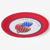 Vrolijk op 4 juli papieren bordje (Gekanteld)