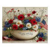 Vrolijk op 4 juli perfect poster (Voorkant)