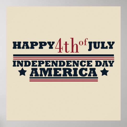 Vrolijk op 4 juli poster (Voorkant)