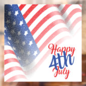 Vrolijk op 4 juli raamsticker (Vel 2)