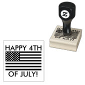 Vrolijk op 4 juli rubberstempel (Gestempeld)