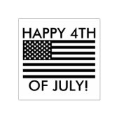 Vrolijk op 4 juli rubberstempel (Afrduk)