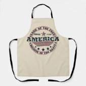 Vrolijk op 4 juli schort (Voorkant)