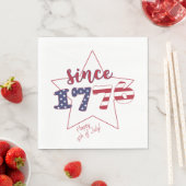 Vrolijk op 4 juli | Sinds 1776 - Patriottisch Servet (Insitu)