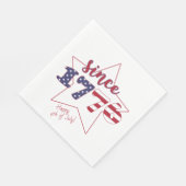 Vrolijk op 4 juli | Sinds 1776 - Patriottisch Servet (Hoek)