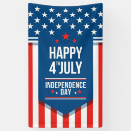 Vrolijk op 4 juli spandoek