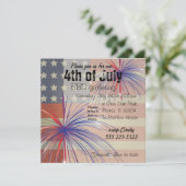 Vrolijk op 4 juli | stijl kaart (Staand voorkant)