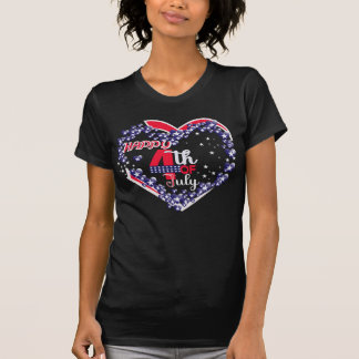 Vrolijk op 4 juli t-shirt