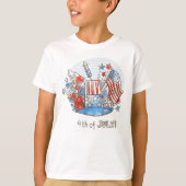 Vrolijk op 4 juli t-shirt (Voorkant)