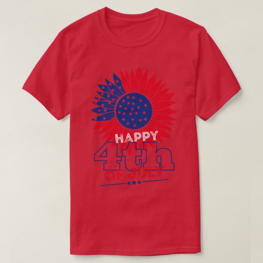 Vrolijk op 4 juli t-shirt (Design voorkant)