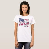 Vrolijk op 4 juli t-shirt (Voorkant volledig)