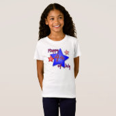 Vrolijk op 4 juli t-shirt (Voorkant volledig)