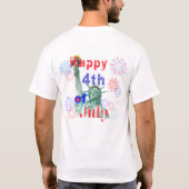 Vrolijk op 4 juli t-shirt (Achterkant)