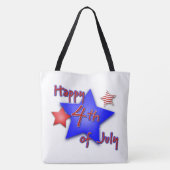 Vrolijk op 4 juli tote bag (Achterkant)