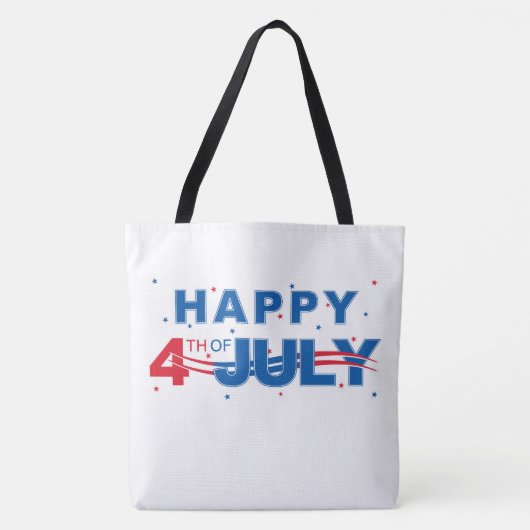 Vrolijk op 4 juli tote bag (Voorkant)
