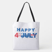 Vrolijk op 4 juli tote bag (Achterkant)