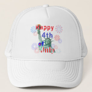 Vrolijk op 4 juli trucker pet