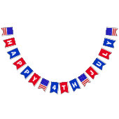 Vrolijk op 4 juli vlaggetjes (Alle)