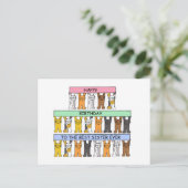 Vrolijk op de beste zuster ooit briefkaart (Staand voorkant)