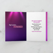 Vrolijk op verjaardag 40, je maakt het zo geweldig kaart (Binnen)