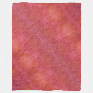 Vrolijk Oranje & Roze Fleece Deken