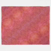 Vrolijk Oranje & Roze Fleece Deken (Voorkant (Horizontaal))